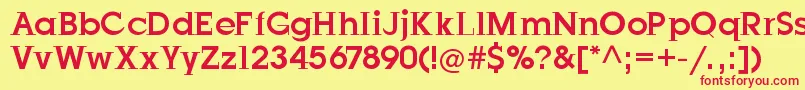 JustOldFashion Font – Red Fonts on Yellow Background