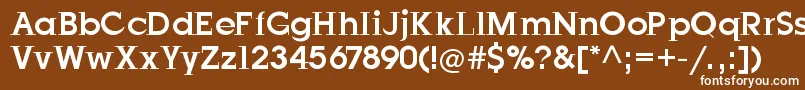 フォントJustOldFashion – 茶色の背景に白い文字