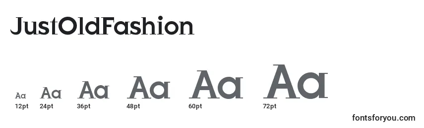 JustOldFashion (131280) Font Sizes