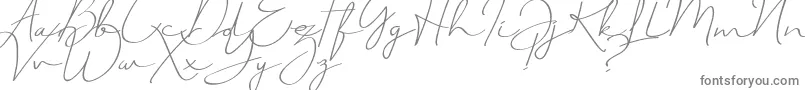 JustSignature-Schriftart – Graue Schriften