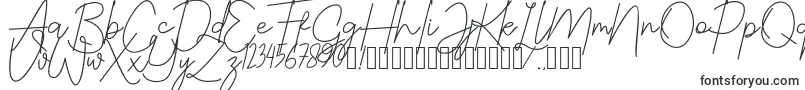 Шрифт JustwinchSignatureDemo – шрифты, начинающиеся на J