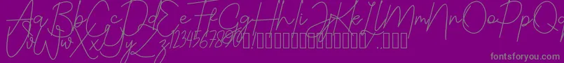 En savoir plus sur la police JustwinchSignatureDemo Police JustwinchSignatureDemo – polices grises sur fond violet