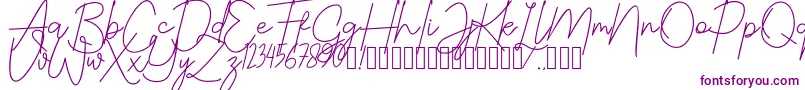 JustwinchSignatureDemo Font – Purple Fonts