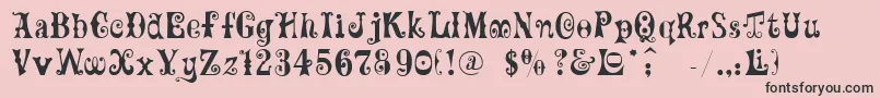 Ft82 Font – Black Fonts on Pink Background