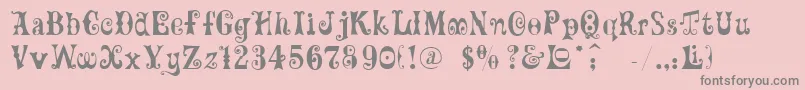 Ft82 Font – Gray Fonts on Pink Background