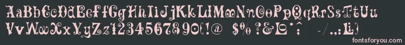 Ft82 Font – Pink Fonts on Black Background