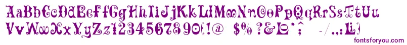 Ft82 Font – Purple Fonts on White Background