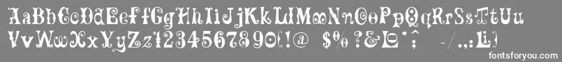 Ft82 Font – White Fonts on Gray Background