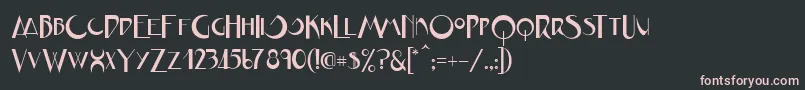 JVNE CoalWorksFPU Font – Pink Fonts on Black Background