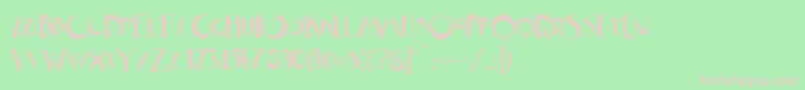 JVNE CoalWorksFPU Font – Pink Fonts on Green Background