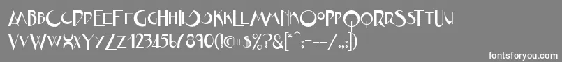 JVNE CoalWorksFPU Font – White Fonts on Gray Background