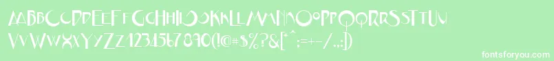JVNE CoalWorksFPU Font – White Fonts on Green Background