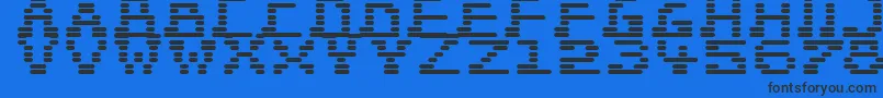 JVNE Wopper83 Font – Black Fonts on Blue Background