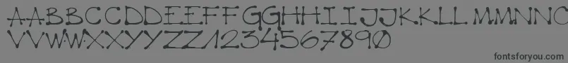 K66 Regular Font – Black Fonts on Gray Background