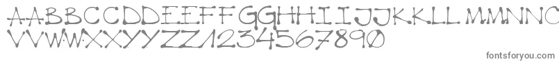 K66 Regular Font – Gray Fonts on White Background