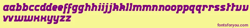 Kabys Font – Purple Fonts on Yellow Background