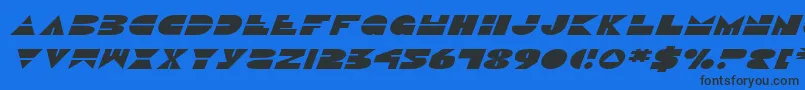 fuente DiscoDuckExpitalic – Fuentes Negras Sobre Fondo Azul