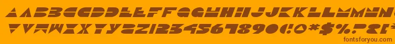 DiscoDuckExpitalic Font – Brown Fonts on Orange Background