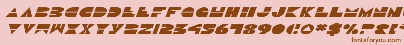 DiscoDuckExpitalic Font – Brown Fonts on Pink Background