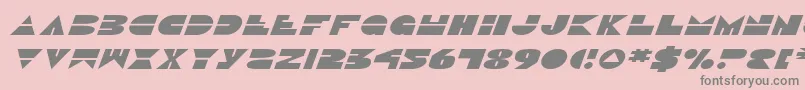 フォントDiscoDuckExpitalic – ピンクの背景に灰色の文字