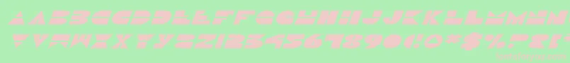 フォントDiscoDuckExpitalic – 緑の背景にピンクのフォント
