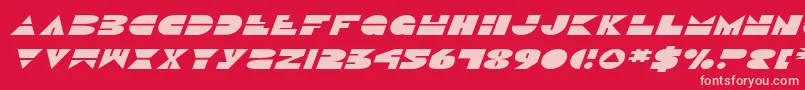 DiscoDuckExpitalic Font – Pink Fonts on Red Background