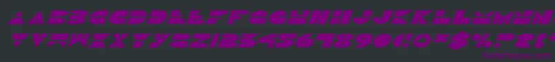 DiscoDuckExpitalic-Schriftart – Violette Schriften auf schwarzem Hintergrund