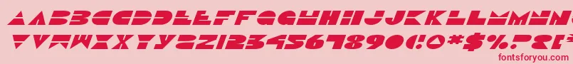 DiscoDuckExpitalic Font – Red Fonts on Pink Background