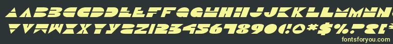 DiscoDuckExpitalic Font – Yellow Fonts on Black Background