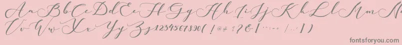 Шрифт kachine – серые шрифты на розовом фоне