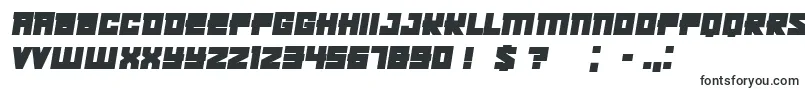 Шрифт Kachusha Bold Italic – научно-фантастические шрифты