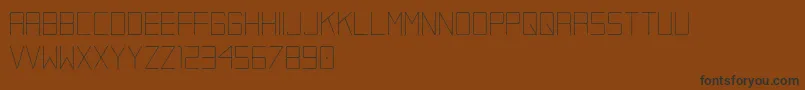 Kacugak   demo version Font – Black Fonts on Brown Background