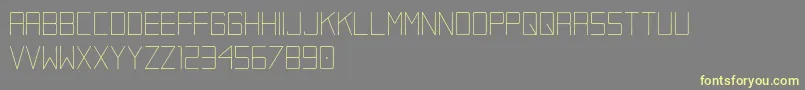 Kacugak   demo version Font – Yellow Fonts on Gray Background