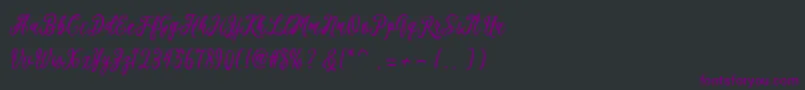 Kaeshum Font – Purple Fonts on Black Background