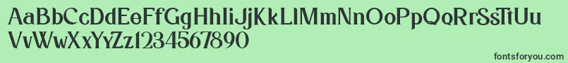 fuente Kafina Dafont – Fuentes Negras Sobre Fondo Verde