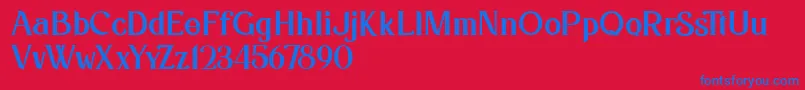 fuente Kafina Dafont – Fuentes Azules Sobre Fondo Rojo