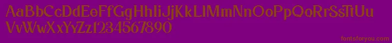 fuente Kafina Dafont – Fuentes Marrones Sobre Fondo Morado
