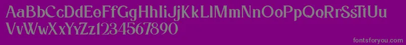 fuente Kafina Dafont – Fuentes Grises Sobre Fondo Morado