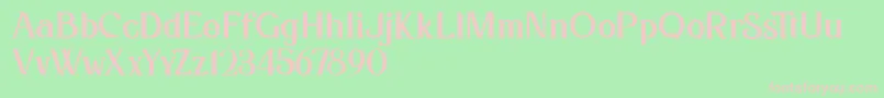 Kafina Dafont Font – Pink Fonts on Green Background