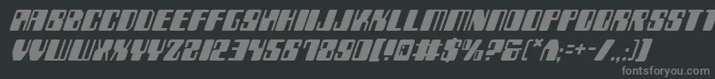Zyv2i Font – Gray Fonts on Black Background