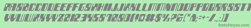 More about Zyv2i Font Zyv2i Font – Gray Fonts on Green Background