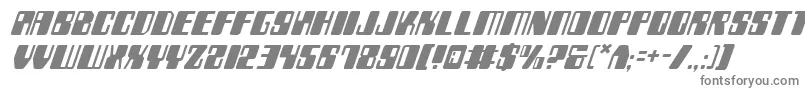Zyv2i-fontti – harmaat kirjasimet valkoisella taustalla