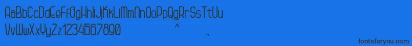 Kagura Font – Black Fonts on Blue Background