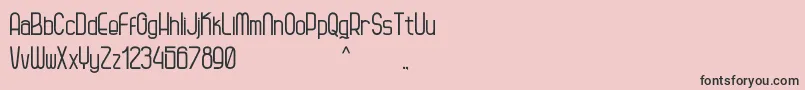 Kagura Font – Black Fonts on Pink Background