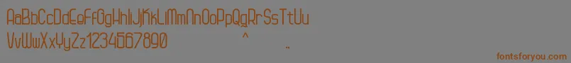 Kagura Font – Brown Fonts on Gray Background