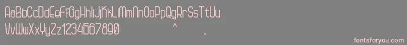 Kagura-Schriftart – Rosa Schriften auf grauem Hintergrund