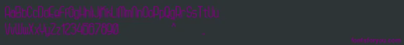 Kagura Font – Purple Fonts on Black Background