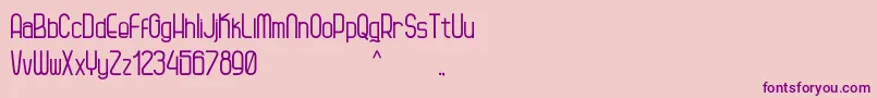 Kagura Font – Purple Fonts on Pink Background