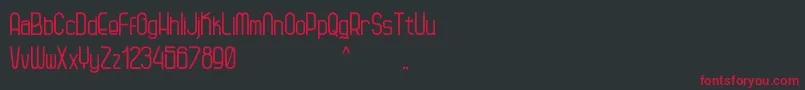 Kagura Font – Red Fonts on Black Background