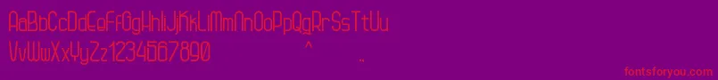 Kagura Font – Red Fonts on Purple Background